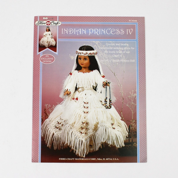 Fibre Craft Indian Princess IV 1995 Pamphlet For Crochet & Beadwork