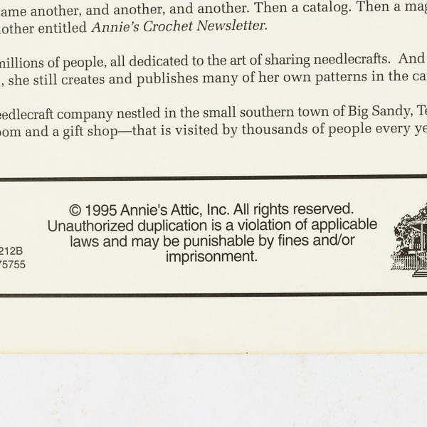 Annie's Attic Presents Crochet Sweetheart Angels by Annie Potter 1995 Booklet PB