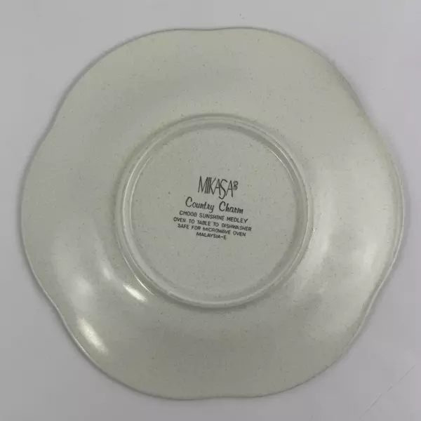 3 Mikasa Country Charm Sunshine Medley Salad Plates  8.5 Inch