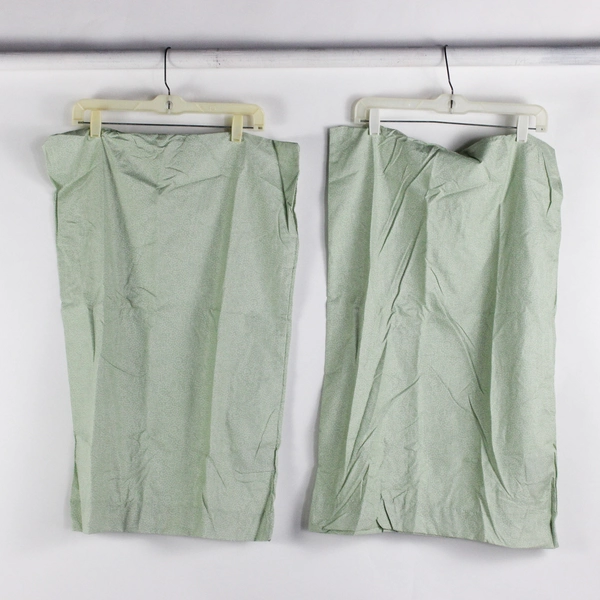 Lot Of 3 Perry Ellis Portfolio Queen Sheet Set Flat 2 Pillowcases Green