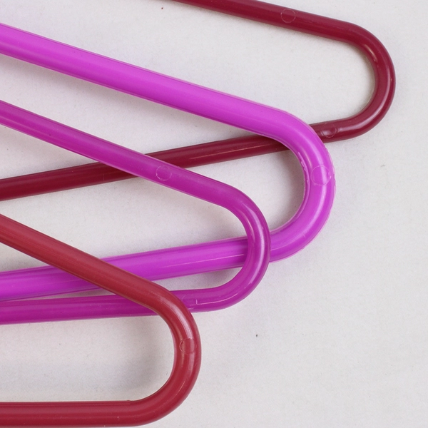 Lot of 10 Various Pink Shades Clothing Hangers