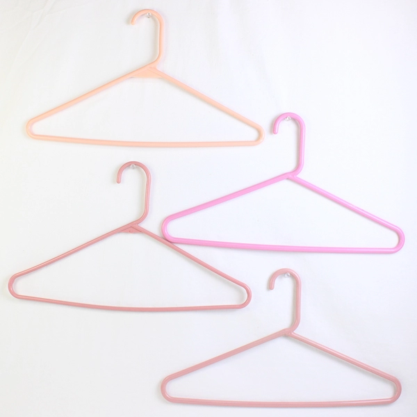 Lot of 10 Tubular Variety of Pink Clothing Hangers