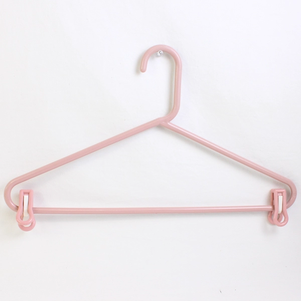 Lot of 10 Tubular Variety of Pink Clothing Hangers