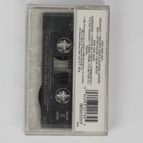 Swing Out Sister It's Better To Travel 1987 Music Cassette