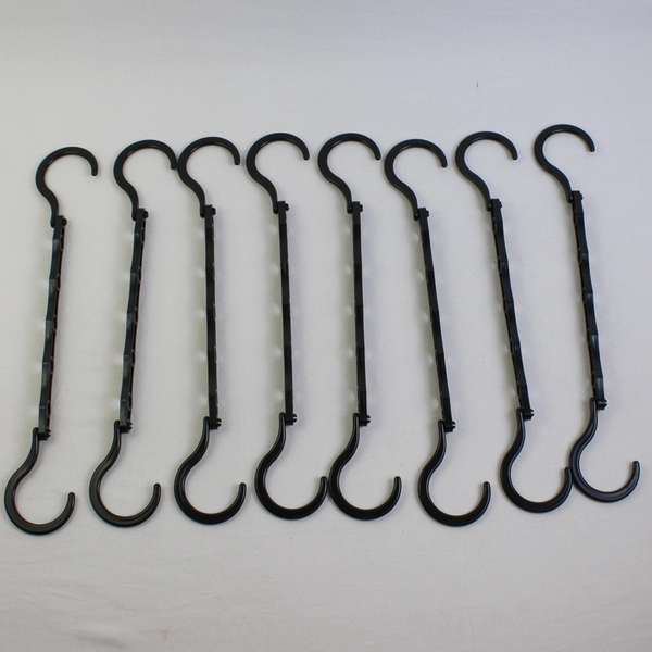 Lot of 8 Black Cascading Hangers
