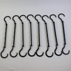 Lot of 8 Black Cascading Hangers
