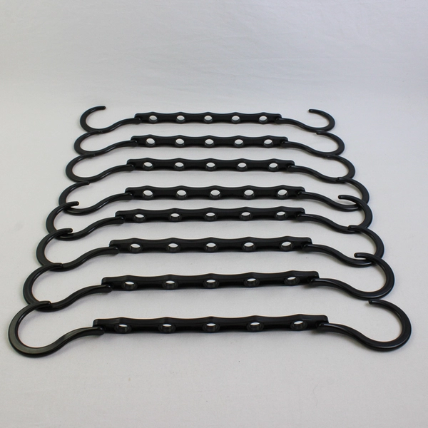 Lot of 8 Black Cascading Hangers