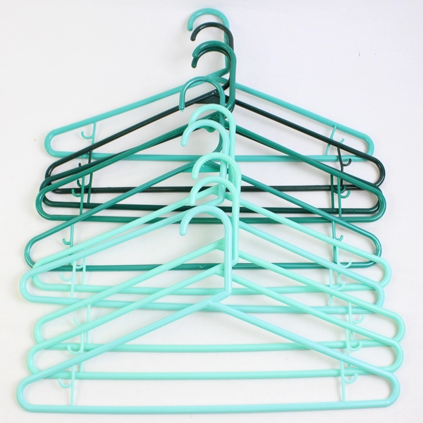 Variety Lot of 10 Green Clothing Hangers