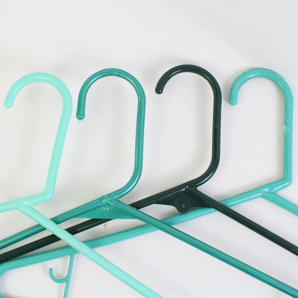 Variety Lot of 10 Green Clothing Hangers