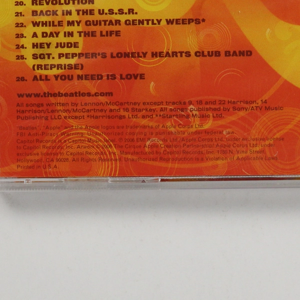 The Beatles Love Compilation Music CD 2006 Apple Records