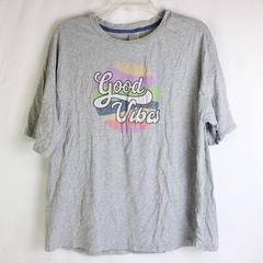 Secret Treasure Good Vibes Graphic Pajama T-Shirt Women's Size L 12-14