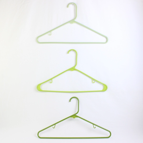 Lot of 10 Light Green Tubular Clothing Hangers