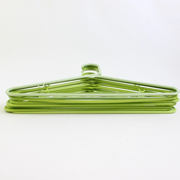 Lot of 10 Light Green Tubular Clothing Hangers