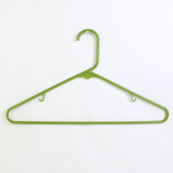 Lot of 10 Light Green Tubular Clothing Hangers