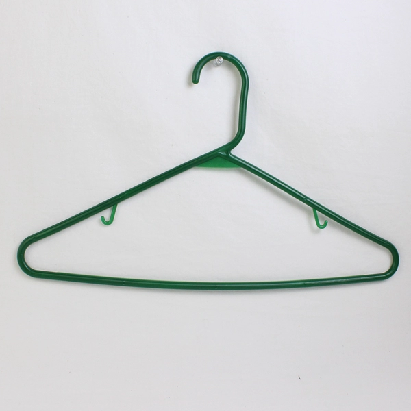 Lot of 10 Green Variety Tubular Clothing Hangers