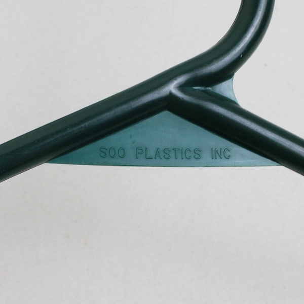 Lot of 10 Green Variety Tubular Clothing Hangers