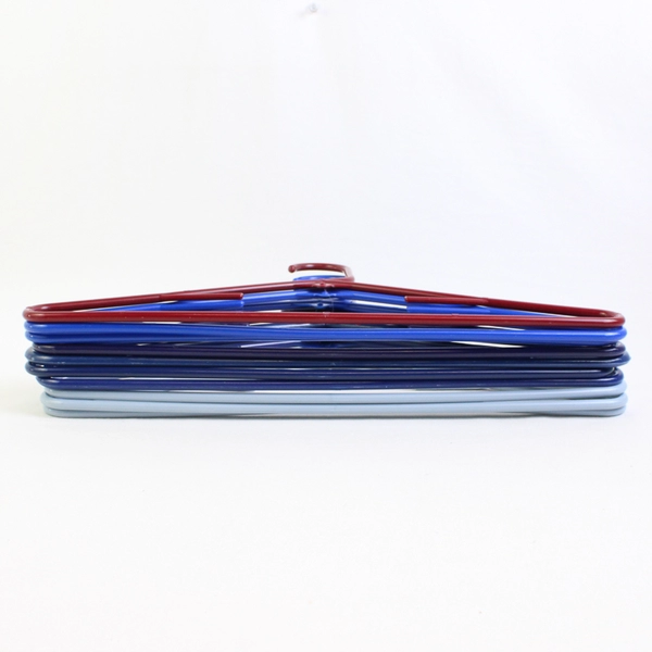 Mixed Lot of 10 Blue and Red Clothing Hangers