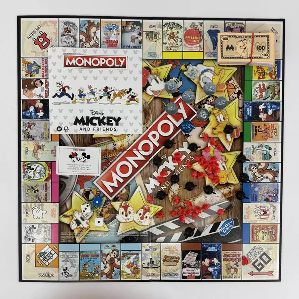 2022 Parker Brothers Mickey And Friends Monopoly Game Missing One Card