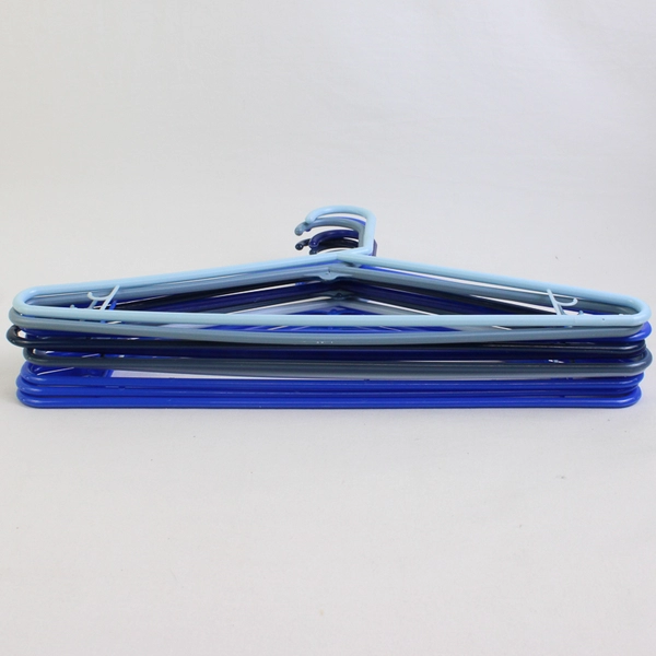 Lot of 10 Shades of Blue Clothing Hangers