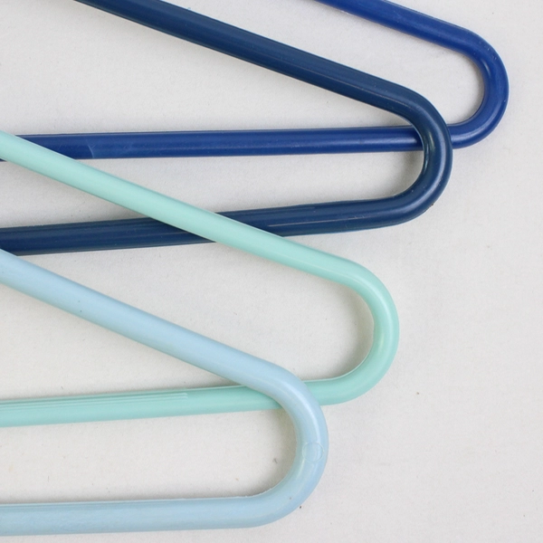 Mixed Lot of 10 Variety of Blues Clothing Hangers