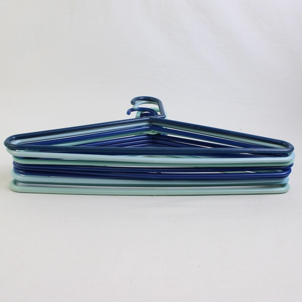 Mixed Lot of 10 Variety of Blues Clothing Hangers