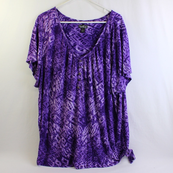 Erika Purple Short-Sleeve T-Shirt Women's Size 2X