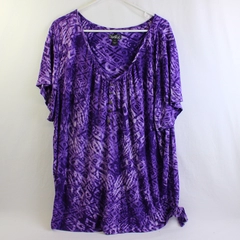Erika Purple Short-Sleeve T-Shirt Women's Size 2X