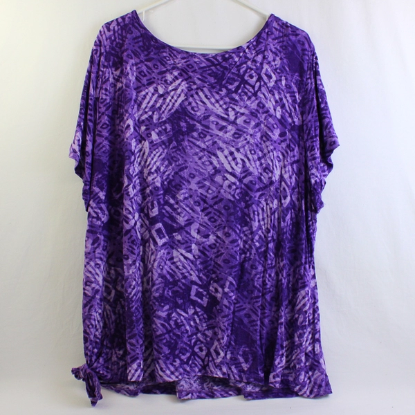 Erika Purple Short-Sleeve T-Shirt Women's Size 2X