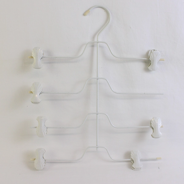 Lot of 5 Metal Tiered Pant/Skirt Hangers