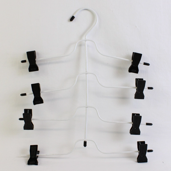 Lot of 5 Metal Tiered Pant/Skirt Hangers