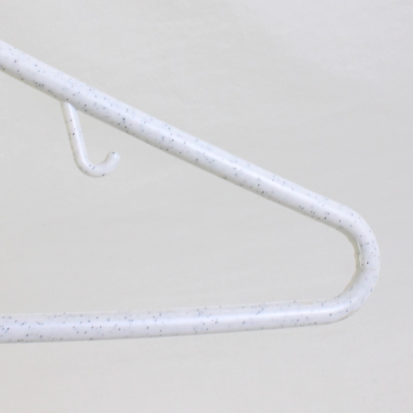 Lot of 10 Variety White Tubular Clothing Hangers with Hooks