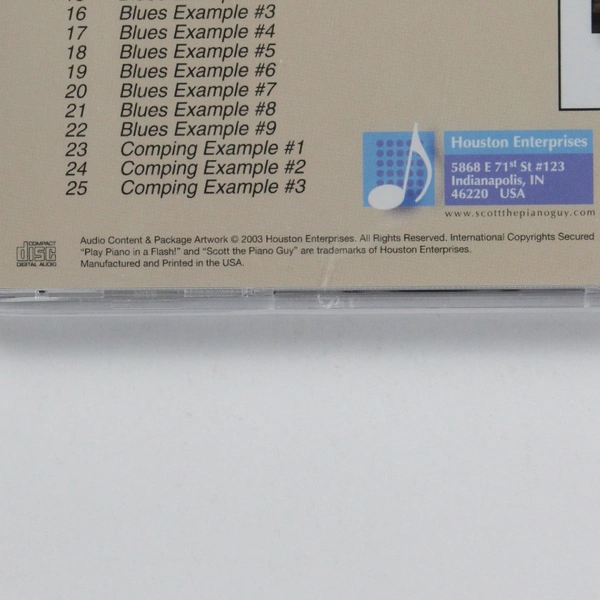 Play Piano in a Flash! by Scott Houston Book Examples Audio CD 2003 New Sealed