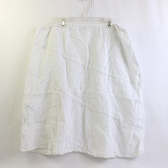 Chico's Women's 2 White 100% Linen Skirt