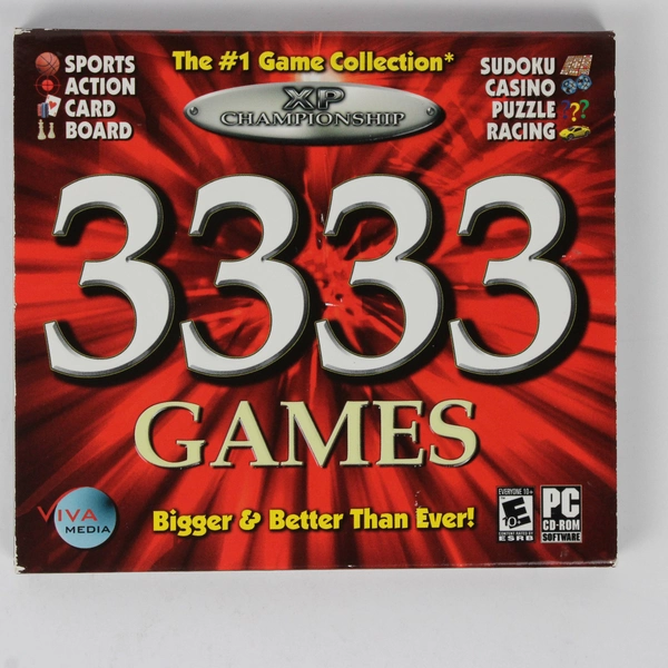 3333 Games XP Championship PC CD-ROM 2004 Software #1 Game Collection