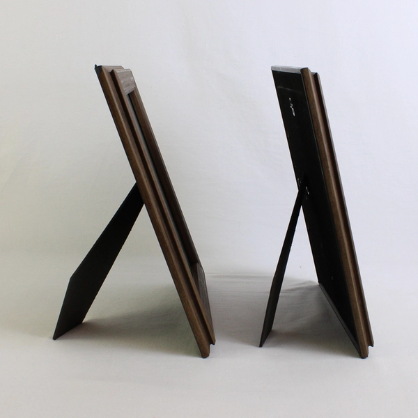 Lot of 2 Wooden Photo/Picture Matted Frames, 8" x 10" 