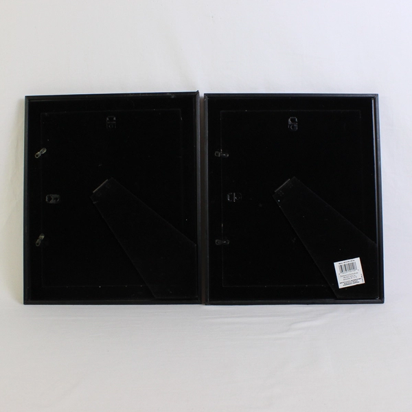 Lot of 2 Wooden Photo/Picture Matted Frames, 8" x 10" 