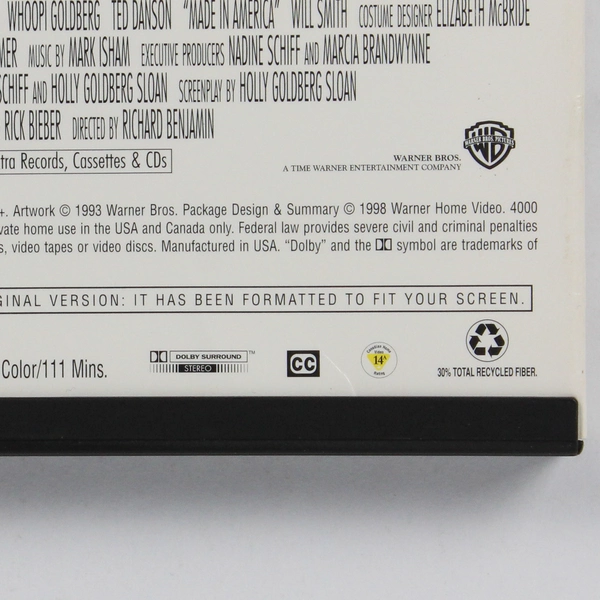 Made in America DVD Whoopi Goldberg Ted Danson 1993 