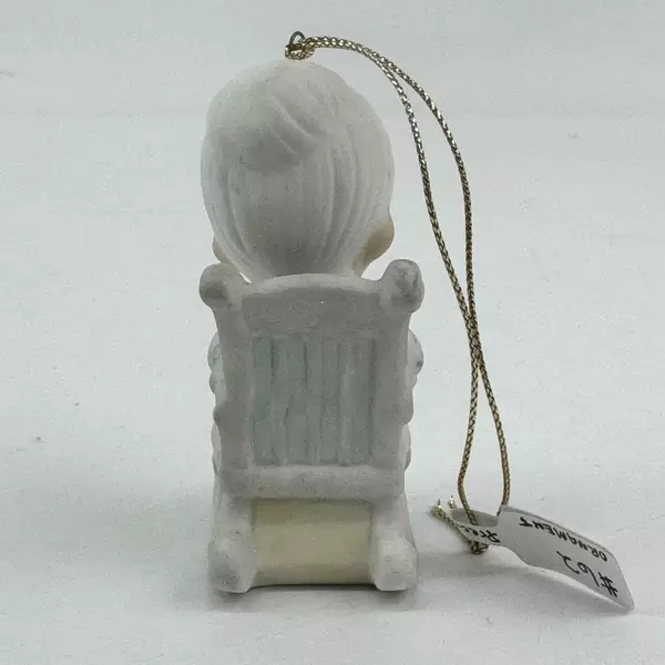 1983 Enesco Precious Moments Purr-fect Grandma Porcelain Bisque Mini Ornament