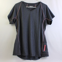 Kirkland Signature Gray Short-Sleeve V-Neck Athletic T-Shirt Women's Size XL