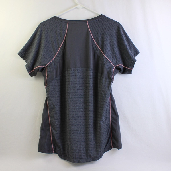 Kirkland Signature Gray Short-Sleeve V-Neck Athletic T-Shirt Women's Size XL