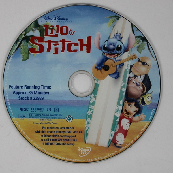 Lilo & Stitch 2002 Walt Disney Pictures DVD Animated Children's Comedy 
