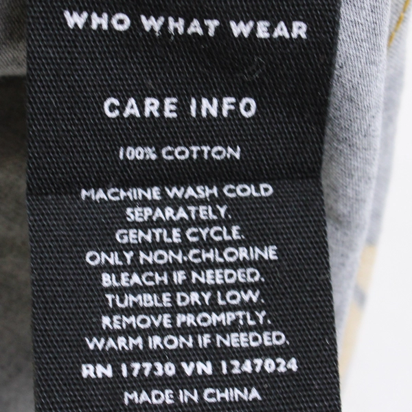 Who What Wear Navy Blue and Yellow Floral Fit and Flare Midi Dress Women's XS