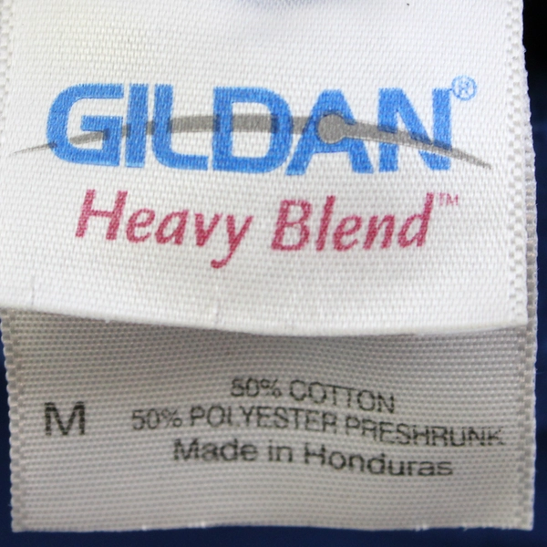 Gildan Luna Sea Fish House Blue Hoodie Men's Size Medium FLAWED