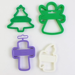 Lot of 4 Vintage Wilton Religious and Christmas Cookie Cutters