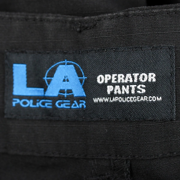 LA Police Gear Operator Tactical Pants Men's Size 36 Black Adjustable Waist
