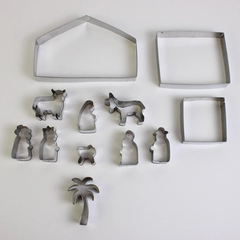 12 Piece Birkmann Christmas Nativity Gingerbread Cookie Cutter Set