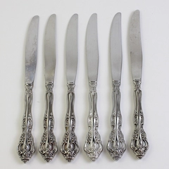 Lot Of 6 Oneida Silver Michelangelo (Stainless) Flatware Hollow Dinner Knives