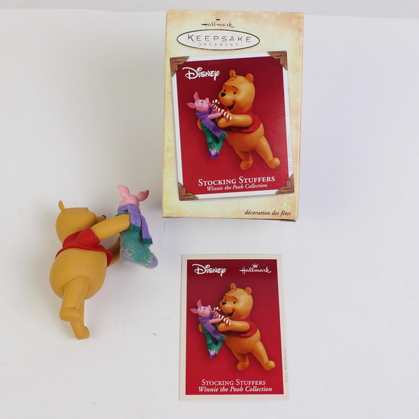 2004 Hallmark Stocking Stuffers Winnie the Pooh & Piglet Christmas Ornament