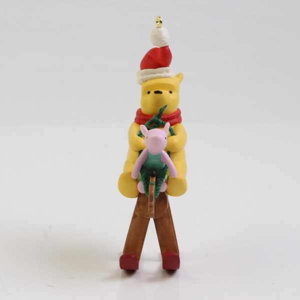 2002 Hallmark Piglet's First Ride Winnie the Pooh & Piglet Christmas Ornament