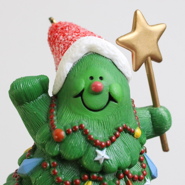 Vintage 1982 Hallmark Jolly Christmas Tree Ornament